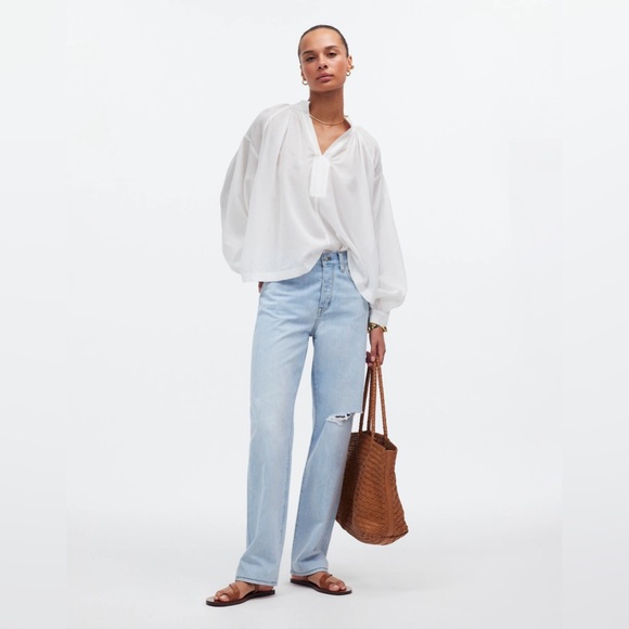 NWT Madewell Low-Slung Straight Jeans - 25 - Fitzgerald Wash